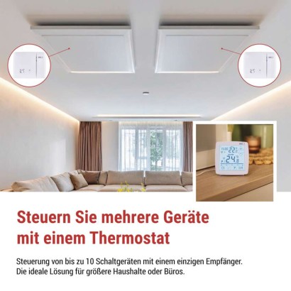 GoSmart Raumthermostat P56S11 mit WiFi, programmierbar, kabellos