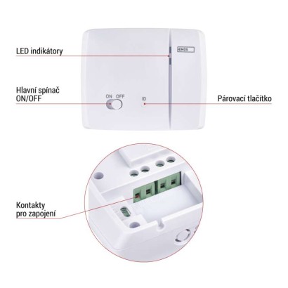 Pokojový programovatelný bezdrátový WiFi GoSmart termostat P56S11