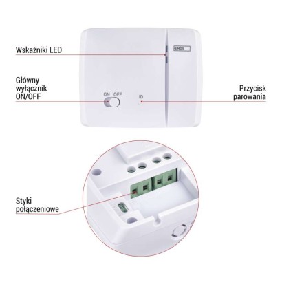 Inteligentny termostat pokojowy, bezprzewodowy, GoSmart z WiFi, P56S11