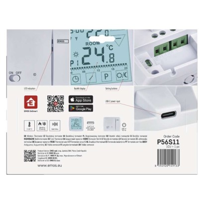 GoSmart Programozható vezeték nélküli szobatermosztát WiFi-vel P56S11 