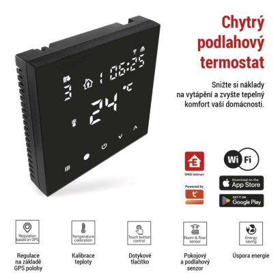 Podlahový programovatelný drátový WiFi GoSmart termostat P56201BUF