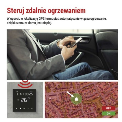 GoSmart Termostat pokojowy do ogrzewania podłogowego, P56201BUF z WiFi