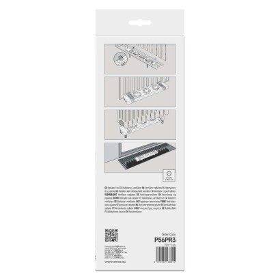 Ventilátor pod radiátor TRIO, biely