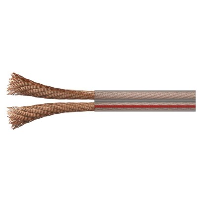 Neekranuotas vytos poros kabelis 2x1,5 mm skaidrus, 100 m