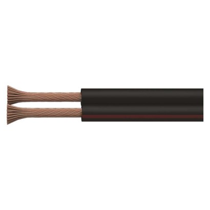 Dvojlinka ECO 2x0,5mm, čierno/červená, 100m