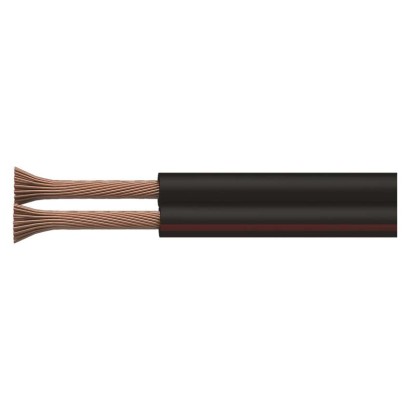 Dvojlinka ECO 2x1,5mm, černo/rudá, 100m