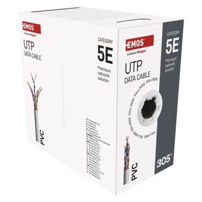 Datový kábel UTP CAT 5E, 305m