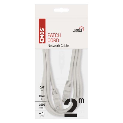 Komutācijas kabelis UTP 5E, 2 m