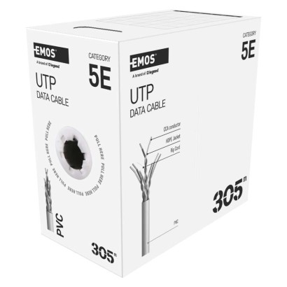 EMOS UTP kábel CAT5E CCA