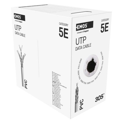 EMOS UTP kábel CAT5E CCA