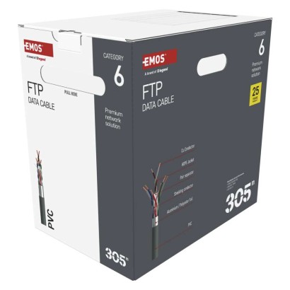 Datový kábel FTP CAT 6, 305m