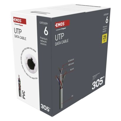Datový kábel UTP CAT 6, 305m