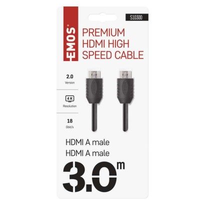 HDMI 2.0 high speed kabel A vidlice – A vidlice 3 m