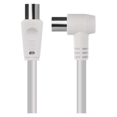 Antenas koaksiālais kabelis, ekranēts, 1,25 m, – leņķveida