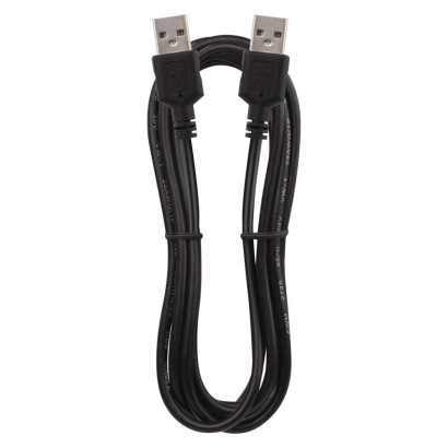 Laadimis- ja ühenduskaabel USB-A 2.0 / USB-A 2.0, 2 m, must