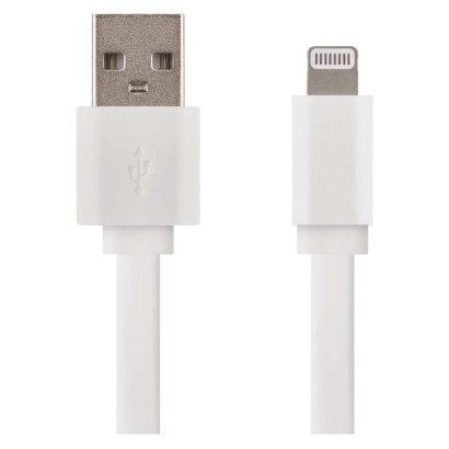 Töltő- és adatkábel USB-A 2.0 / Lightning MFi, 1 m, fehér