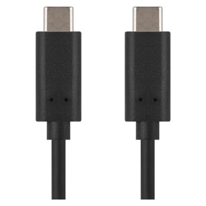 Kabel USB 2.0, wtyk C - C, szybkie ładowanie, transmisja danych, 2 m, czarny