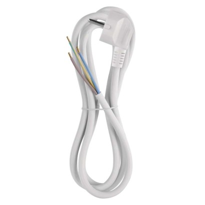 Flexo šňůra PVC 3x 1,5mm2, 2m, bílá