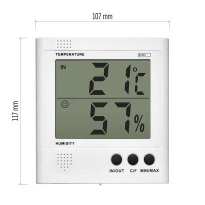Digitālais termometrs ar mitruma mērītāju, vadu sensors E8471