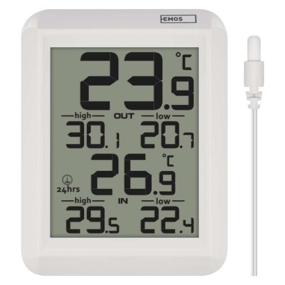 Digitális hőmérő, vezetékes érzékelővel E0422