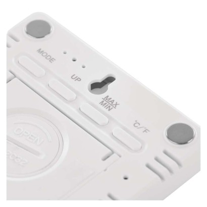 Digitális hőmérő páratartalom-mérővel, vezeték nélküli érzékelővel, óra, dátum E6210