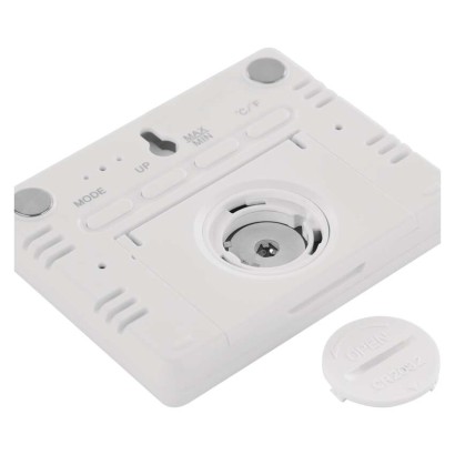 Digitális hőmérő páratartalom-mérővel, vezeték nélküli érzékelővel, óra, dátum E6210