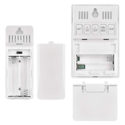 Digitális hőmérő páratartalom-mérővel, vezeték nélküli érzékelővel, óra, dátum E0558W