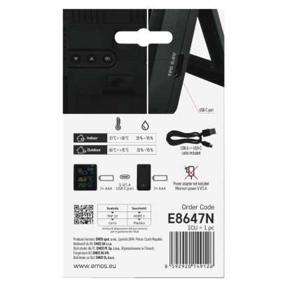 Drahtlose Wetterstation E8647N