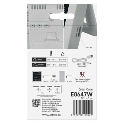 EMOS Meteorológiai állomás E8647W