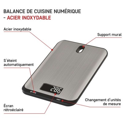 Digitálna kuchynská váha EV026, strieborná