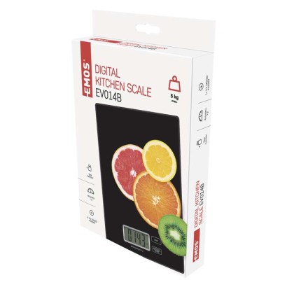 Digitálna kuchynská váha EV014B, čierna