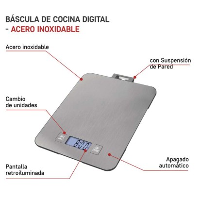 Digitálna kuchynská váha EV023, strieborná