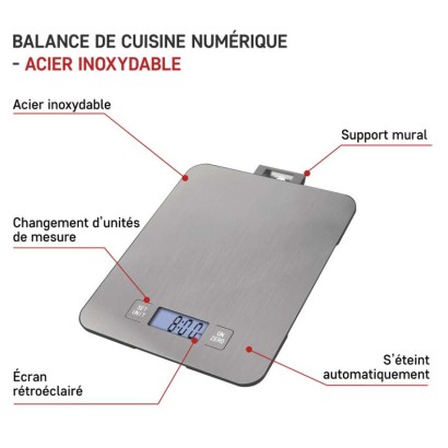 Digitálna kuchynská váha EV023, strieborná