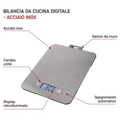 Digitálna kuchynská váha EV023, strieborná