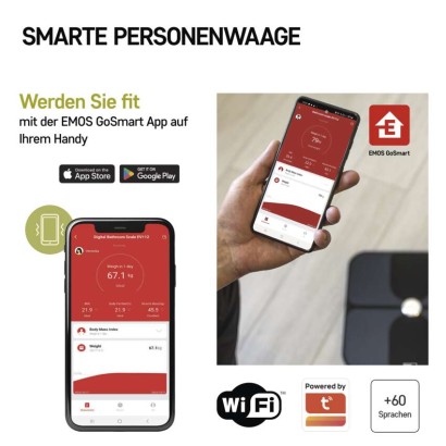 GoSmart Digitale Personenwaage EV112
