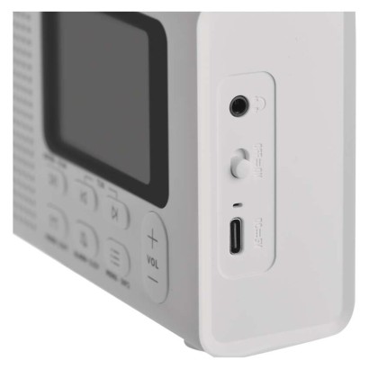 Prenosné rádio s Bluetooth, DAB / DAB+ / FM, biele