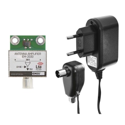 Anténa venkovní EM-030, 0–100 km, DVB-T2, DAB, filtr LTE/4G