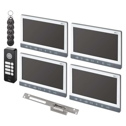 Kamera  EM-10AHD RF-4 + 4x monitor + zamek FAB1211MB
