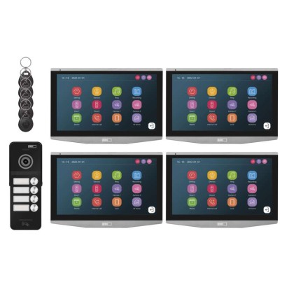 GoSmart Zestaw wideodomofonowy IP-750 dla 4 abonentów