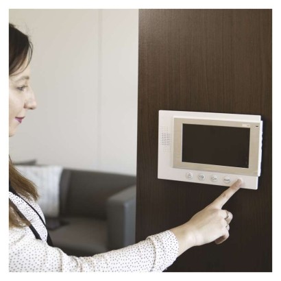 Videodomofon za vrata + kamera EM-07HD + zaklepanje vrat zamek FAB1221