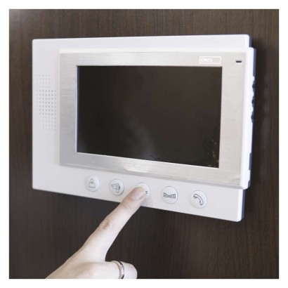 Videodomofon za vrata + kamera EM-07HD + zaklepanje vrat zamek FAB1221