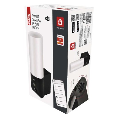 GoSmart Wifis kültéri forgatható kamera IP-300 TORCH világítással, fekete