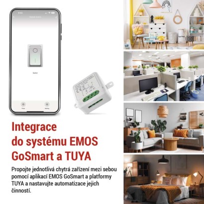 GoSmart modul spínací IP-2103SZ, ZigBee, 1-kanálový (nevyžaduje N vodič)