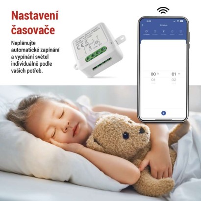 GoSmart modul spínací IP-2103SZ, ZigBee, 1-kanálový (nevyžaduje N vodič)