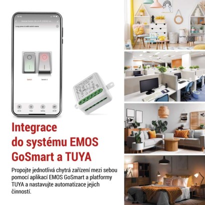 GoSmart modul spínací IP-2104SZ, ZigBee, 2-kanálový (nevyžaduje N vodič)