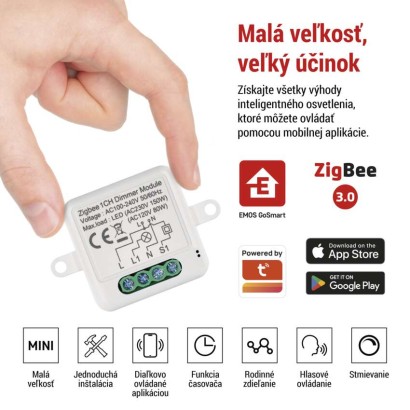 GoSmart modul stmievania IP-2111DZ, ZigBee, 1-kanálový