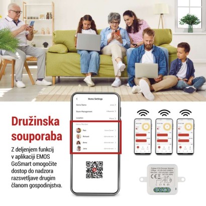 GoSmart modul za zatemnitev IP-2111DZ, ZigBee, 1-kanalni