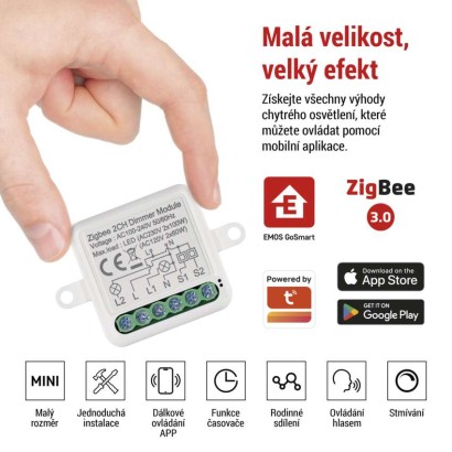 GoSmart modul stmívací IP-2112DZ, ZigBee, 2-kanálový