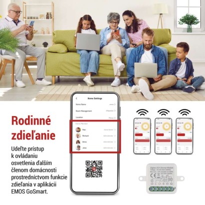GoSmart modul stmievania IP-2112DZ, ZigBee, 2-kanálový
