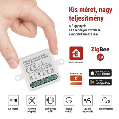 GoSmart motoros modul IP-2121CZ, ZigBee, 1 csatornás